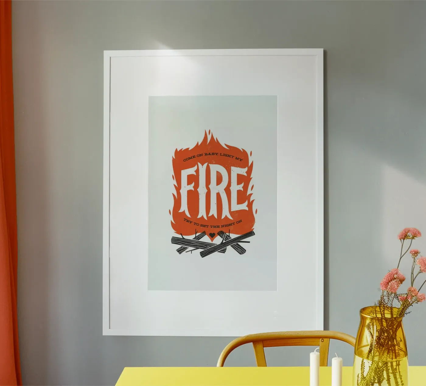 Fire Poster von Chris Wharton