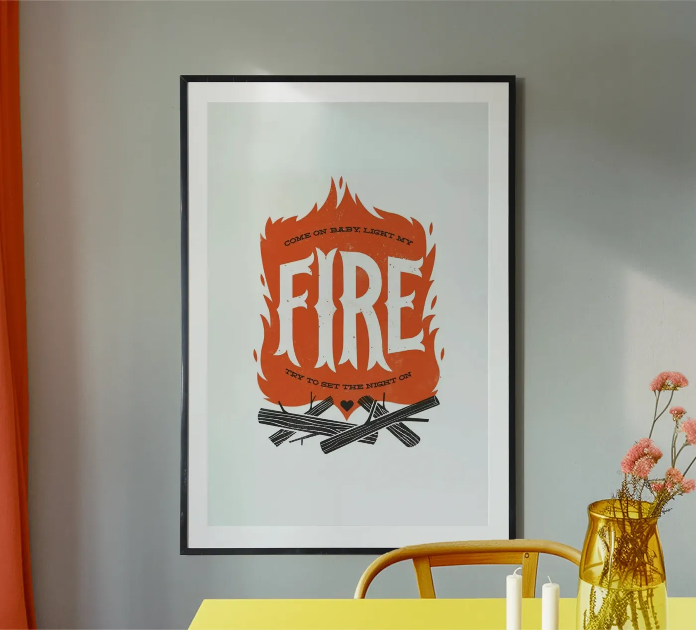 Fire Poster von Chris Wharton