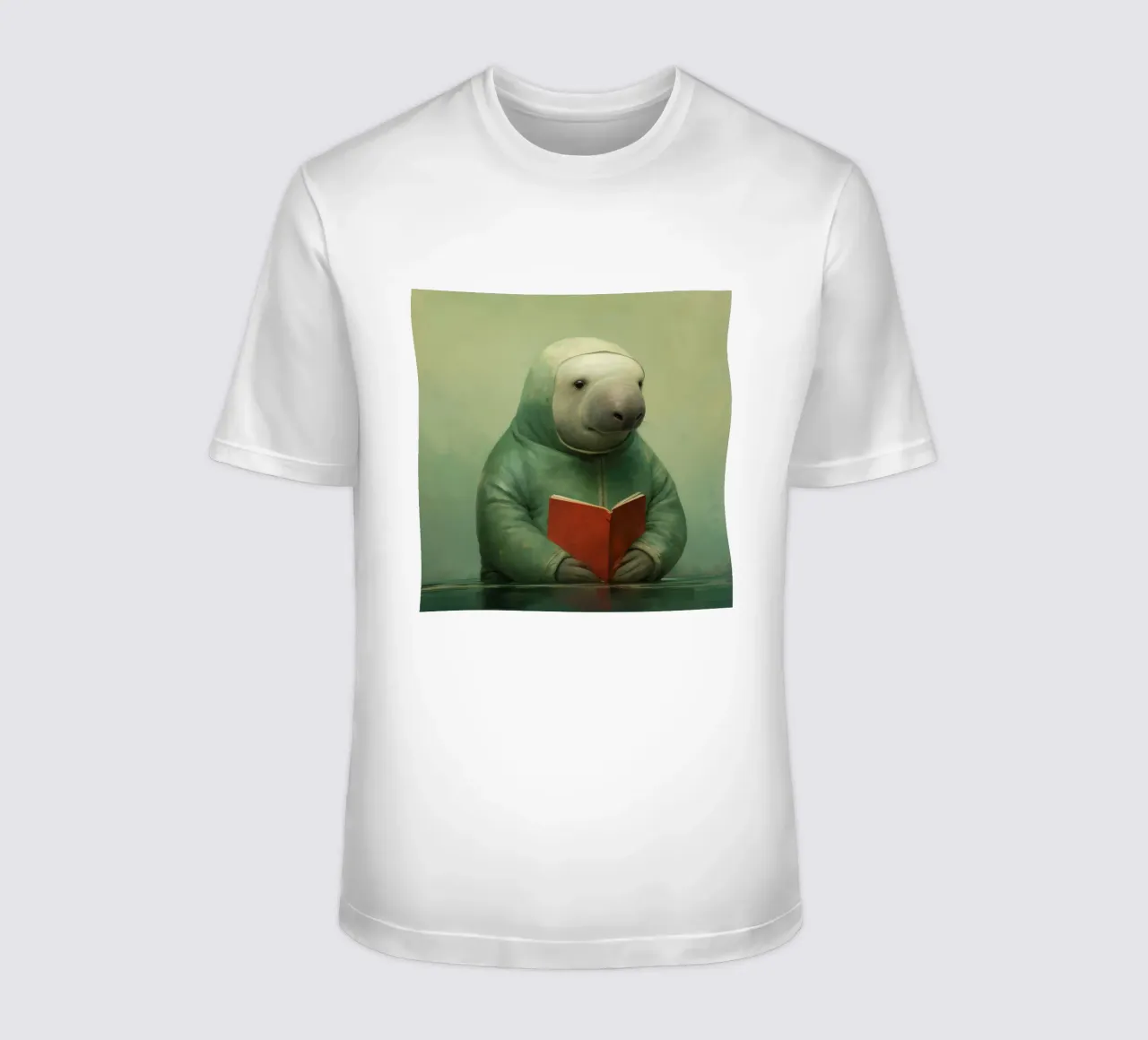 Manatee minimo 1 t-shirt da Minimal Animal Art