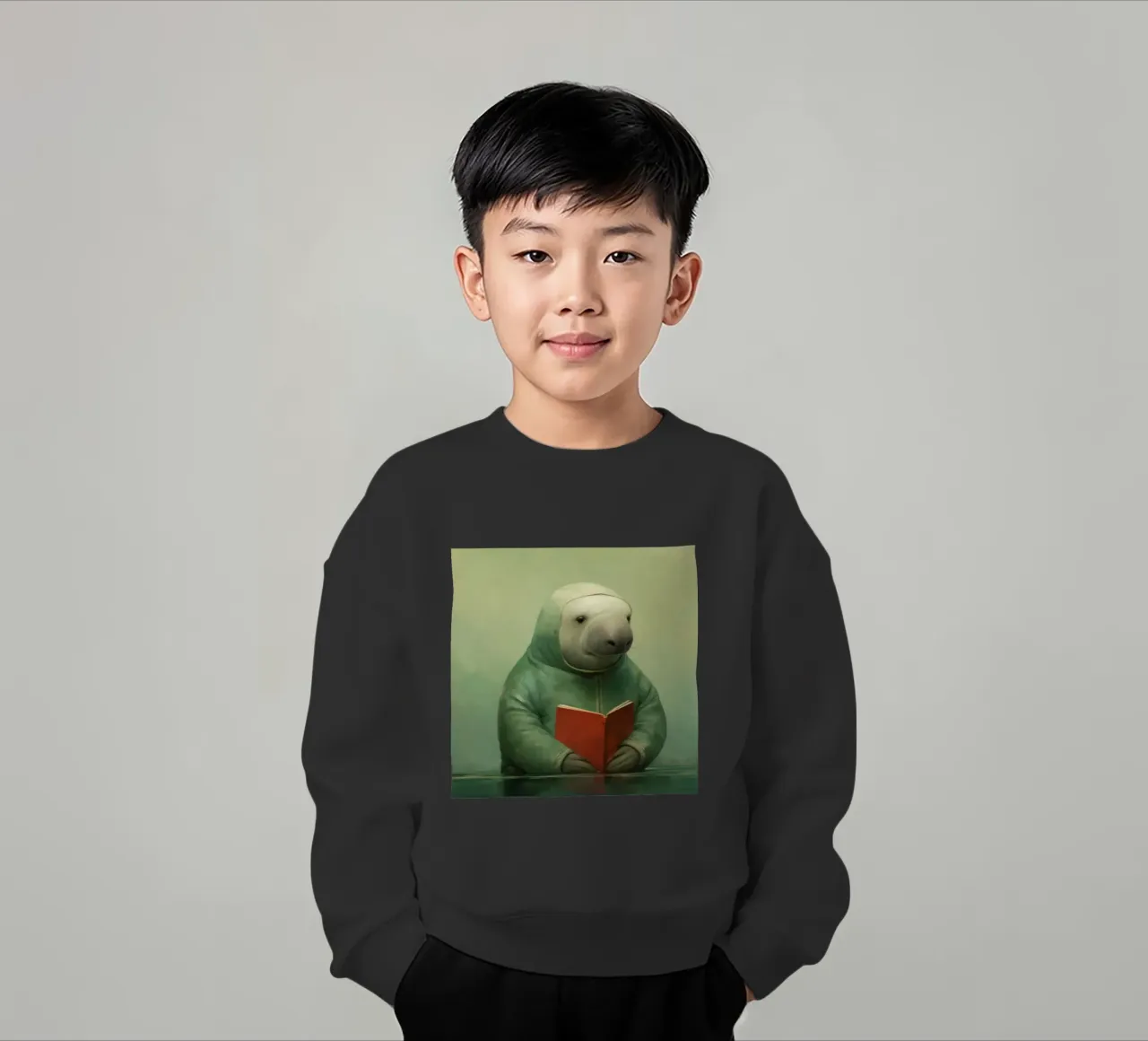 Manatee minimo 1 felpa bambino da Minimal Animal Art