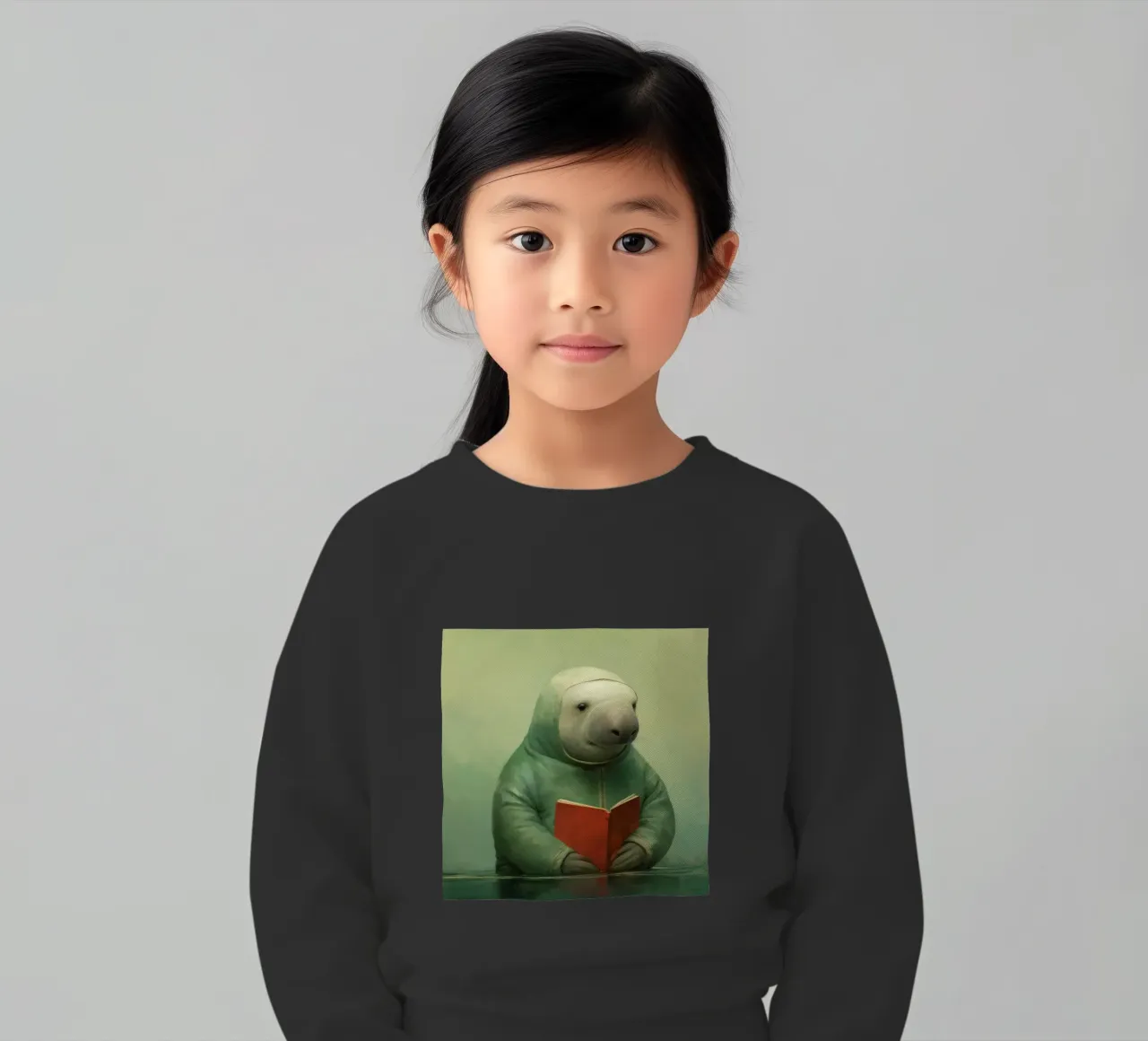 Manatee minimo 1 felpa bambino da Minimal Animal Art