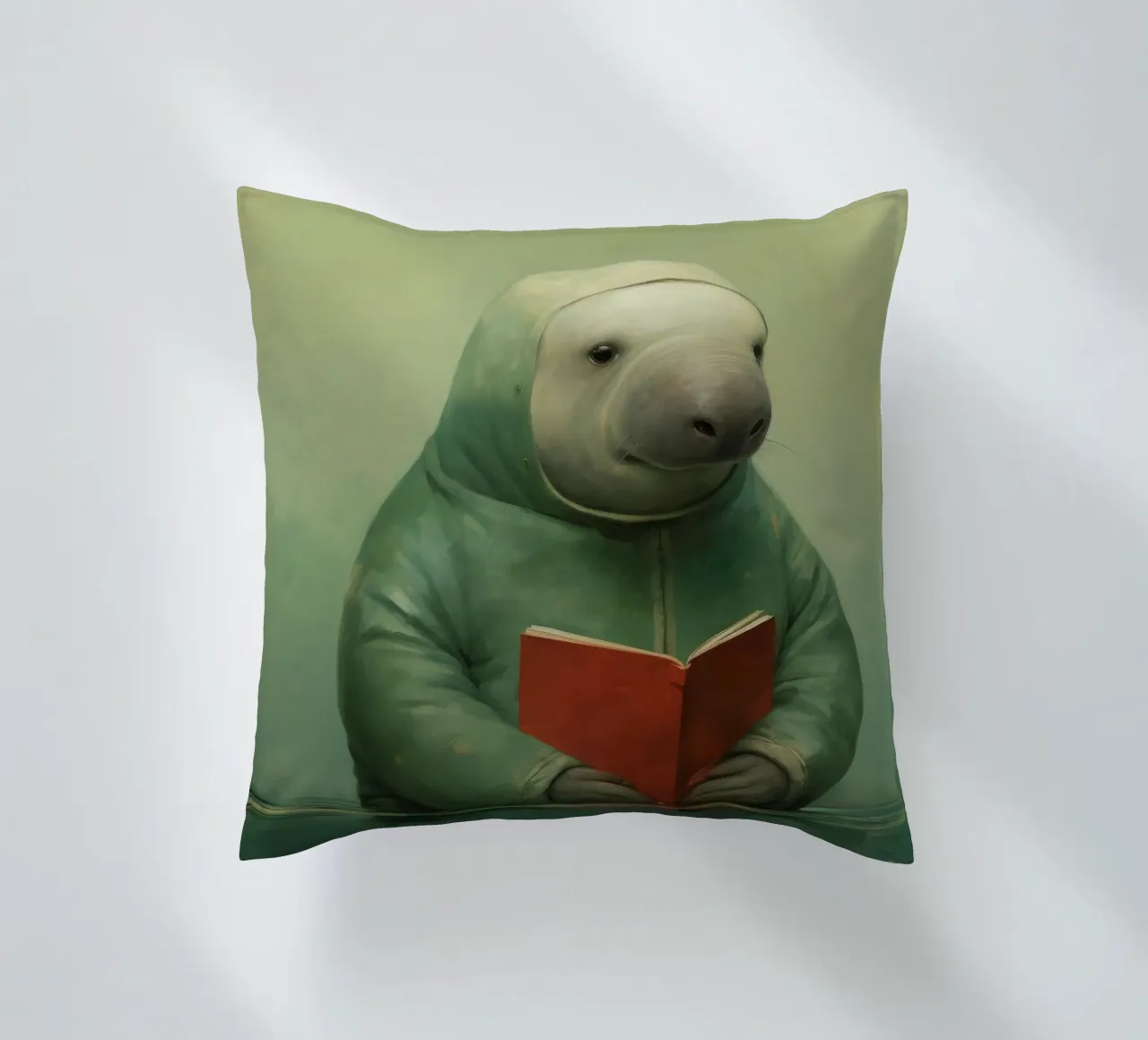 Manatee minimo 1 cuscino da Minimal Animal Art