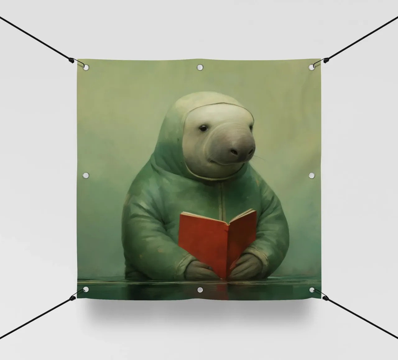 Manatee minimo 1 telo in pvc da Minimal Animal Art