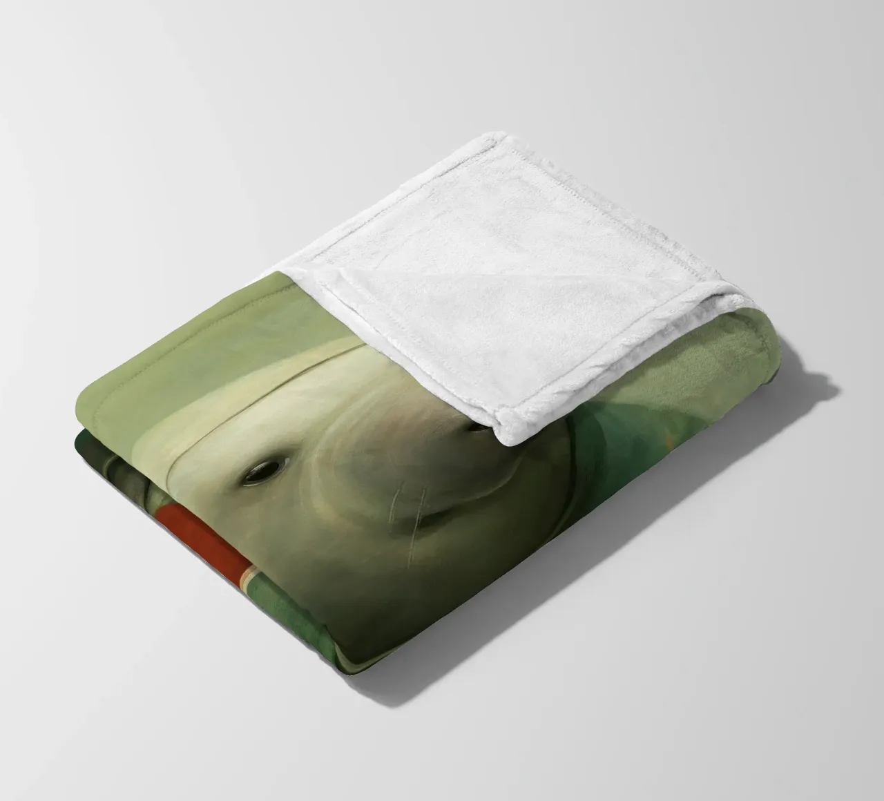 Manatee minimo 1 coperta in pile da Minimal Animal Art