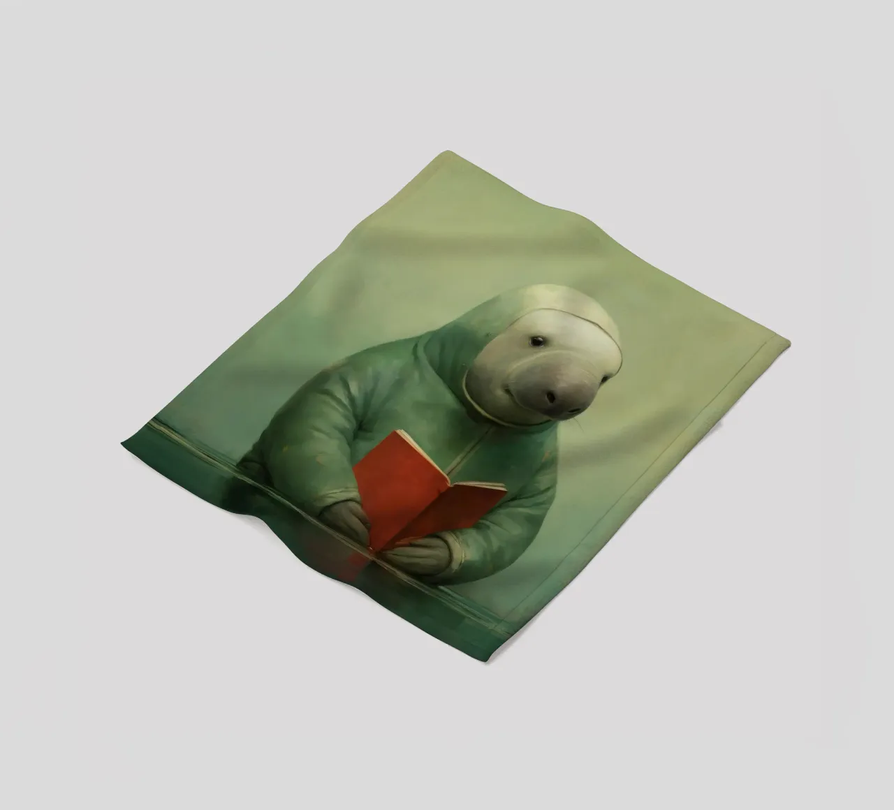 Manatee minimo 1 coperta in pile da Minimal Animal Art