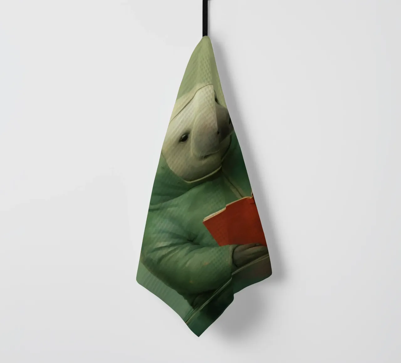 Manatee minimo 1 canovaccio da cucina da Minimal Animal Art