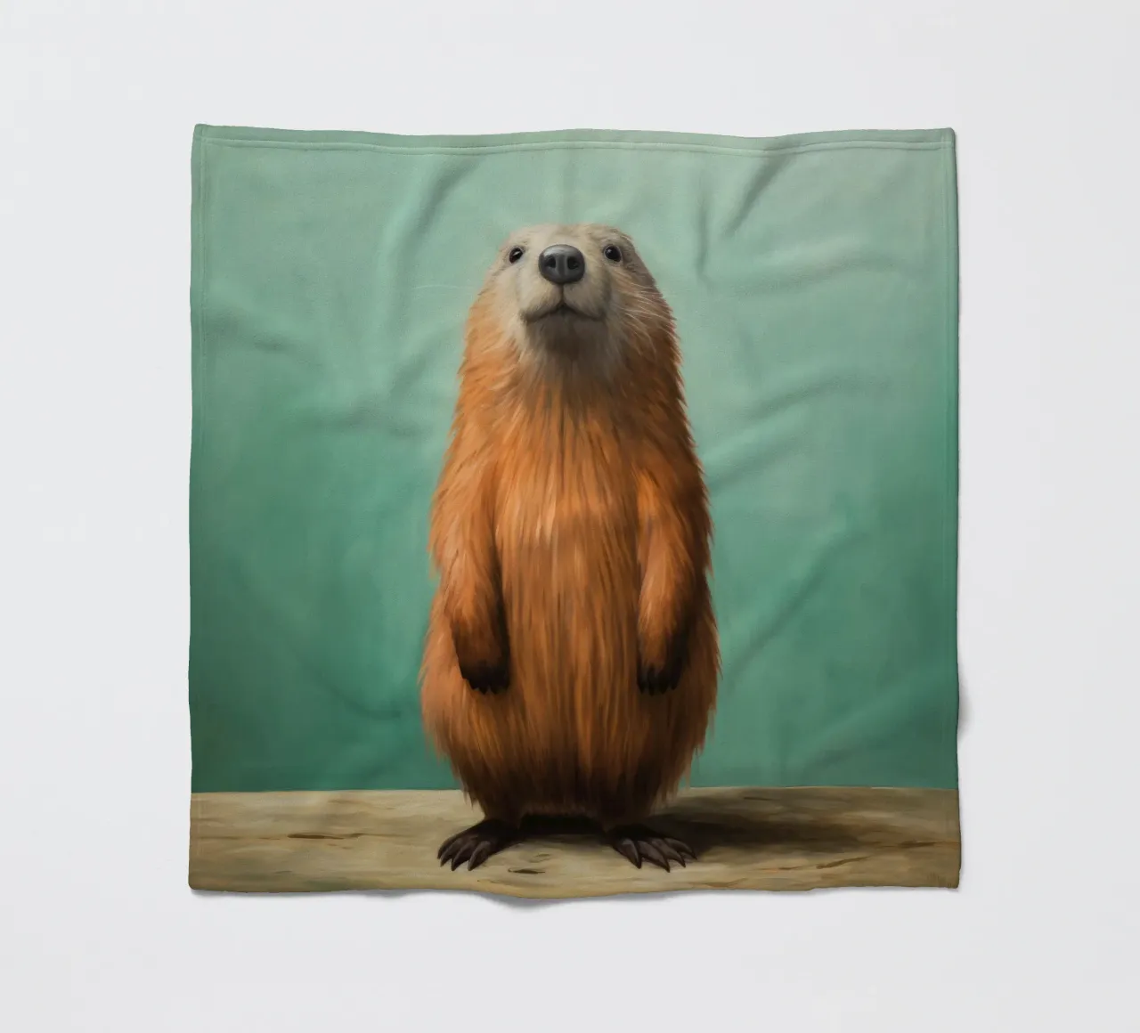 Marmotta minima 2 coperta in pile da Minimal Animal Art