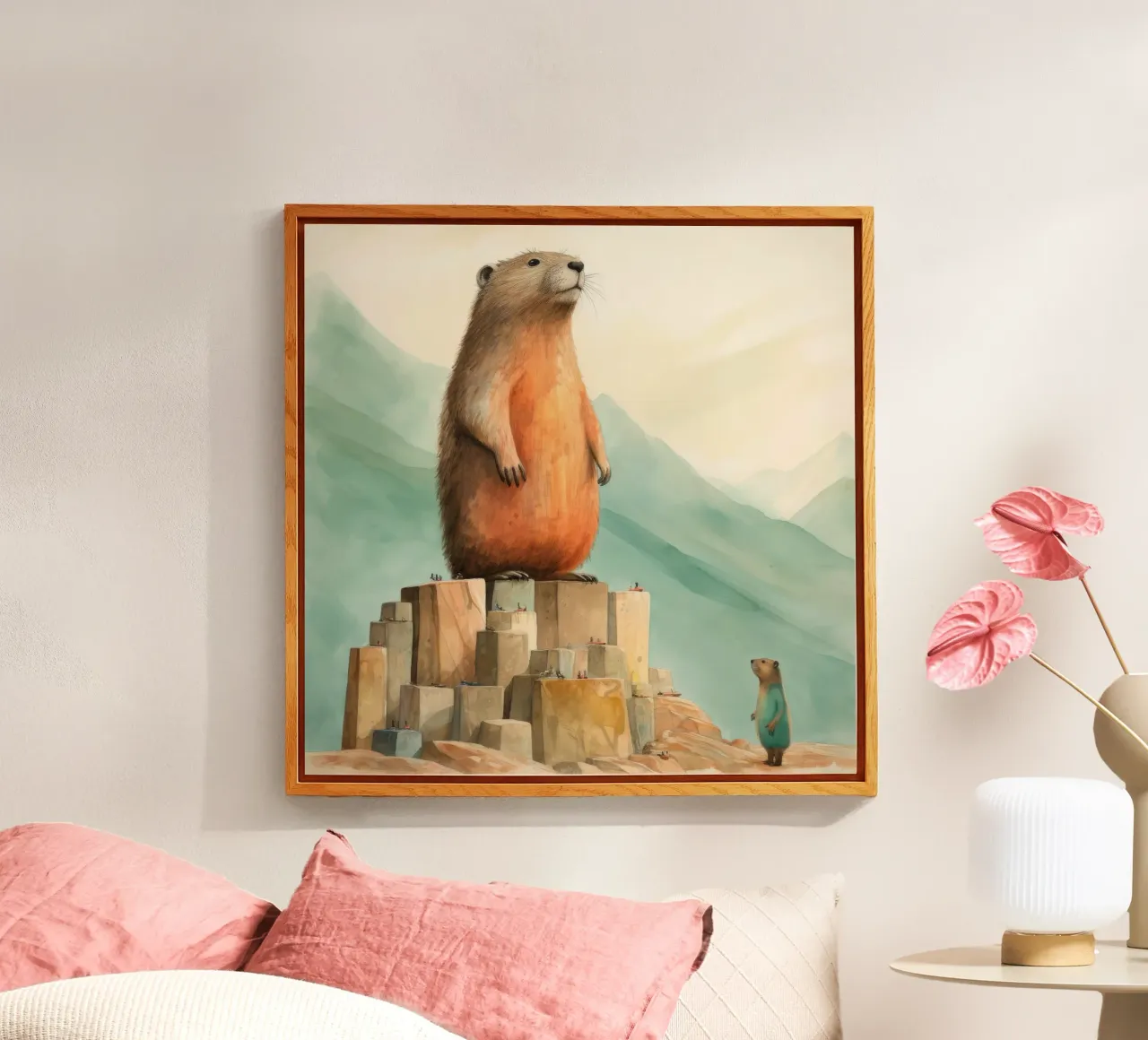 Marmotta minimale 3 plexiglass da Minimal Animal Art