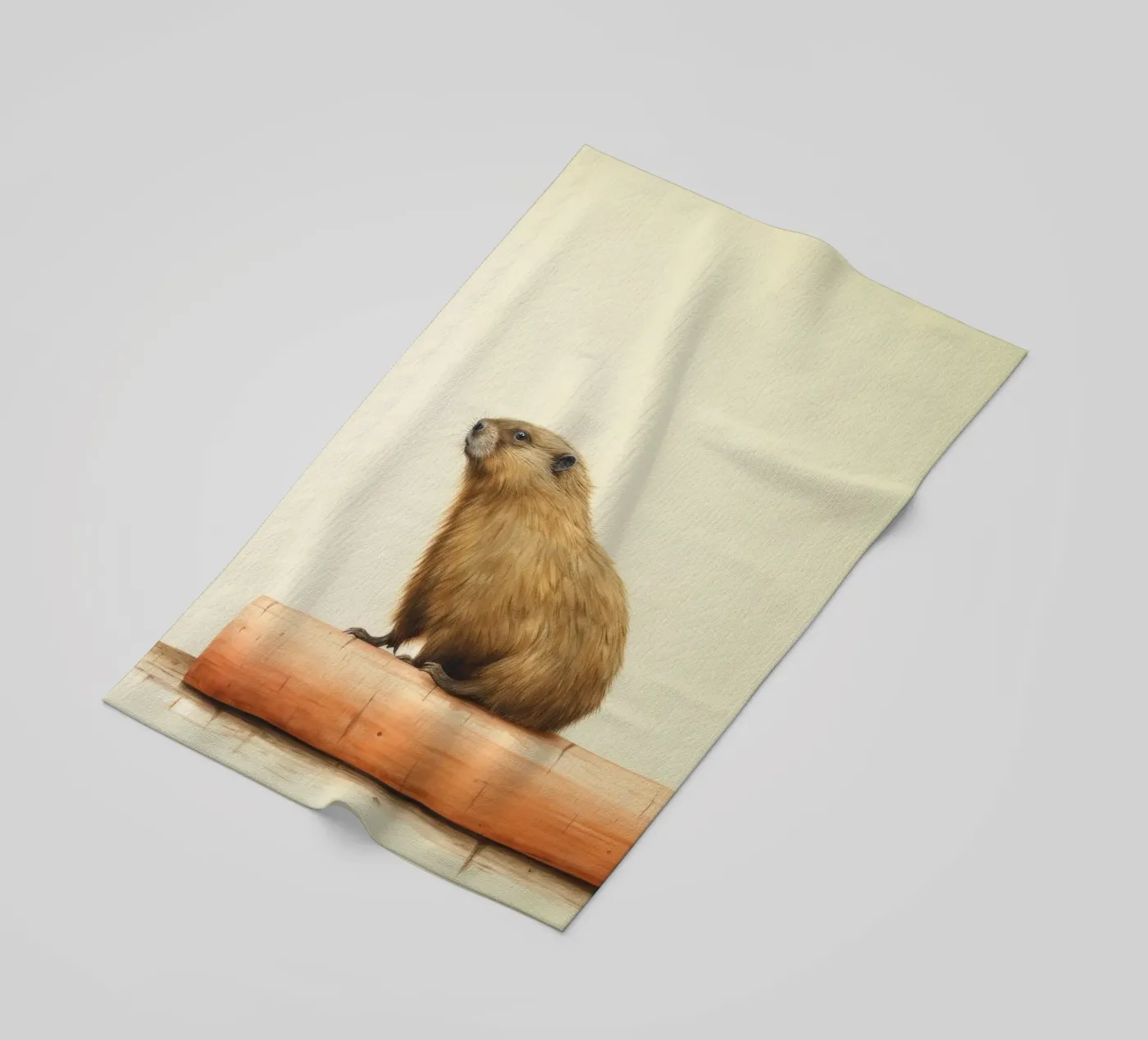 Minimo Marmot telo mare da Minimal Animal Art