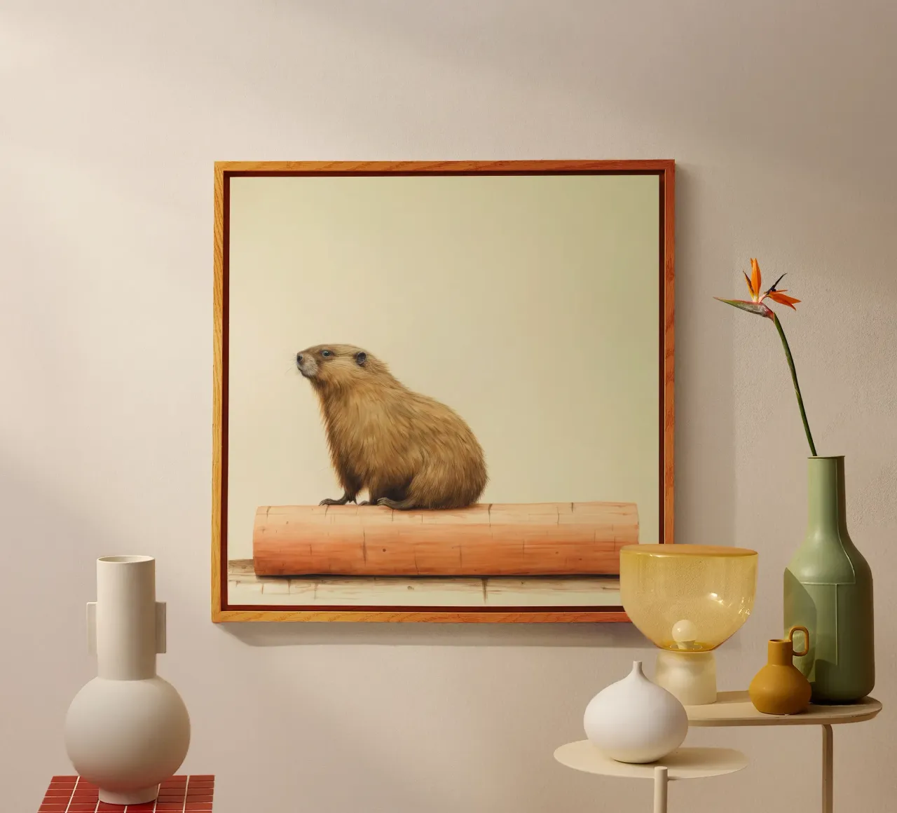 Minimo Marmot plexiglass da Minimal Animal Art