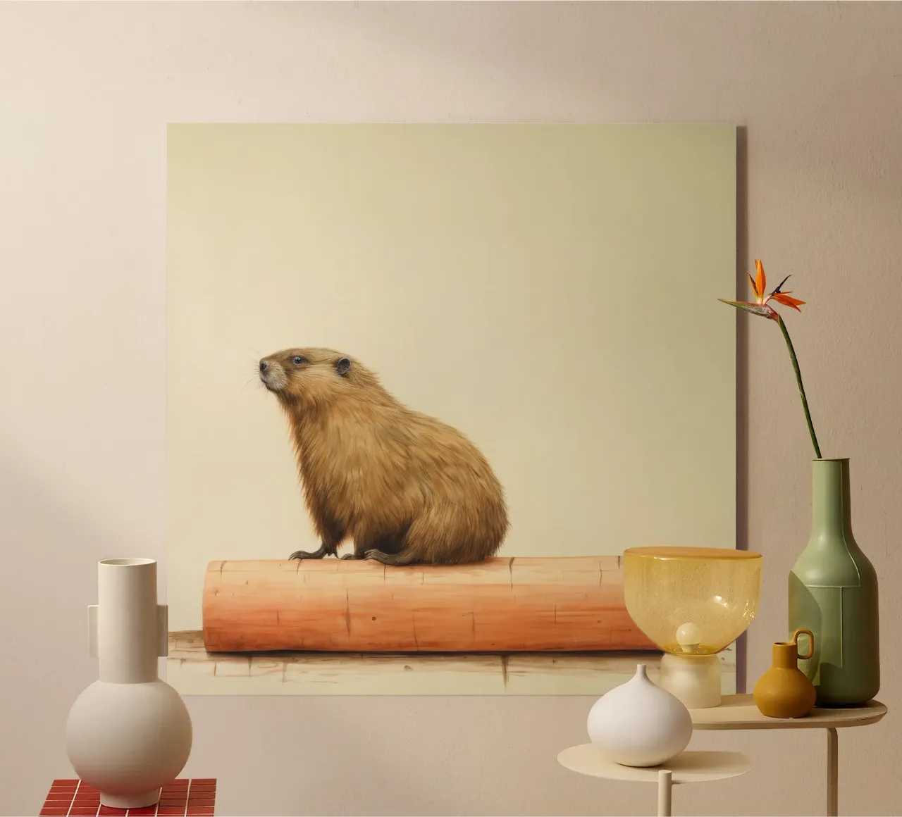 Minimo Marmot plexiglass da Minimal Animal Art
