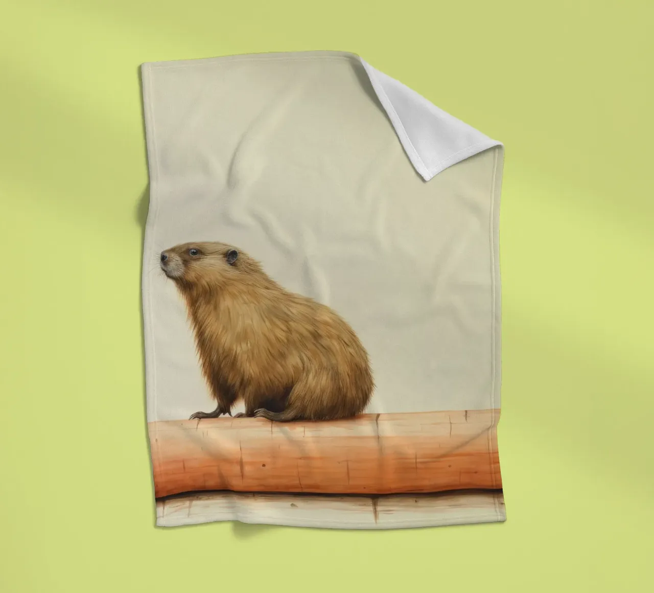Marmotta minima 1 coperta in pile da Minimal Animal Art