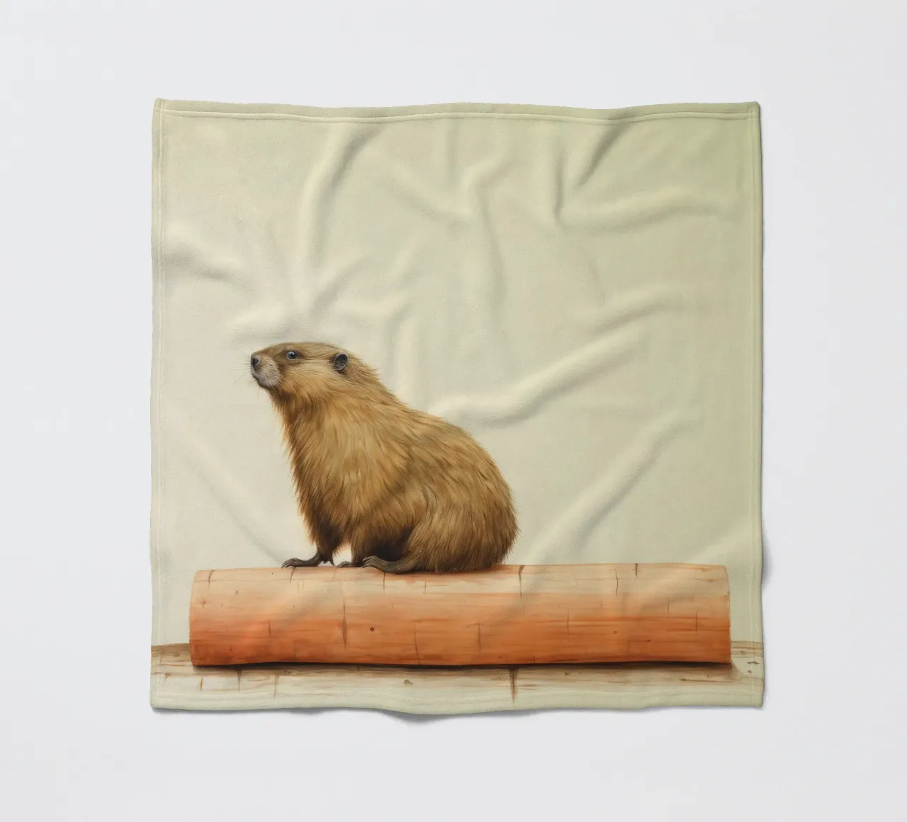 Marmotta minima 1 coperta in pile da Minimal Animal Art