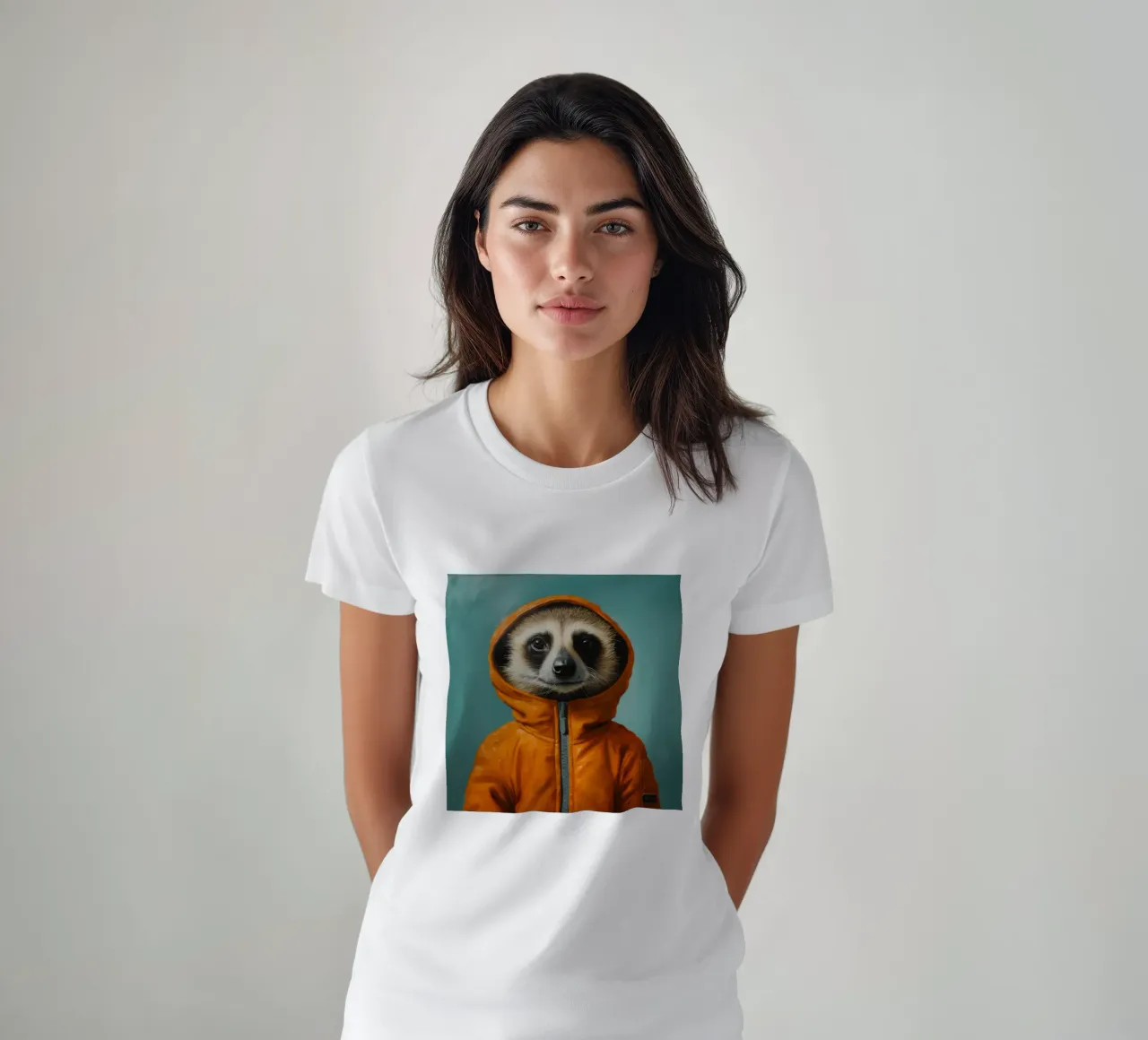 Meerkat minimo 2 t-shirt da Minimal Animal Art
