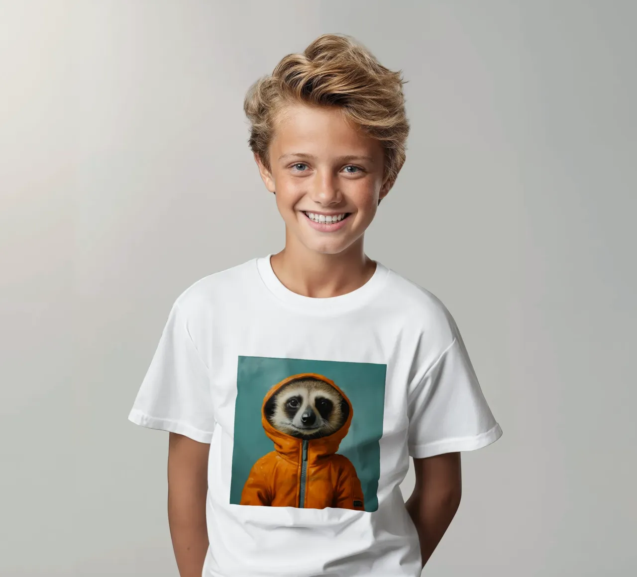 Meerkat minimo 2 t-shirt bambini da Minimal Animal Art
