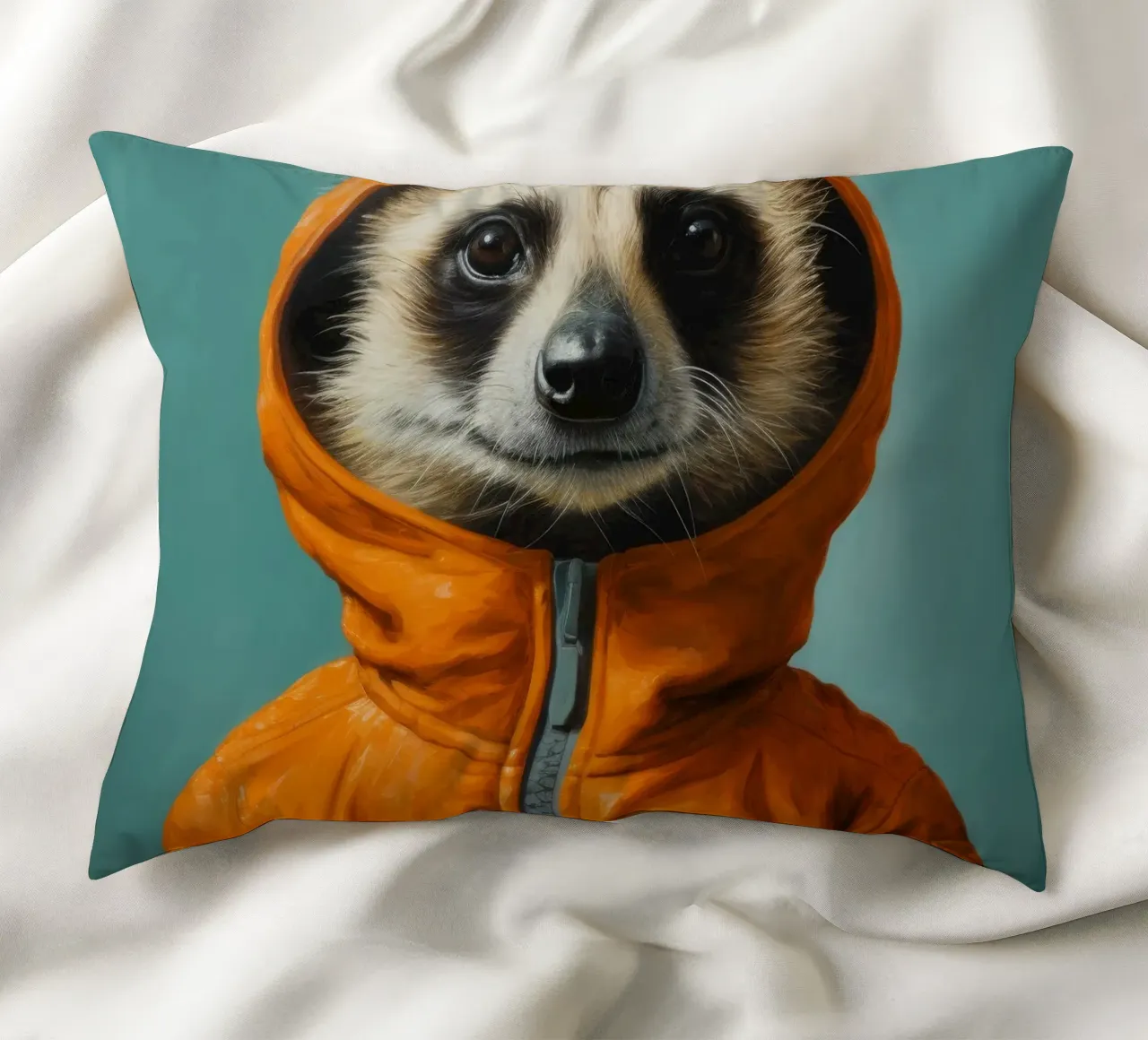 Meerkat minimo 2 cuscino da Minimal Animal Art