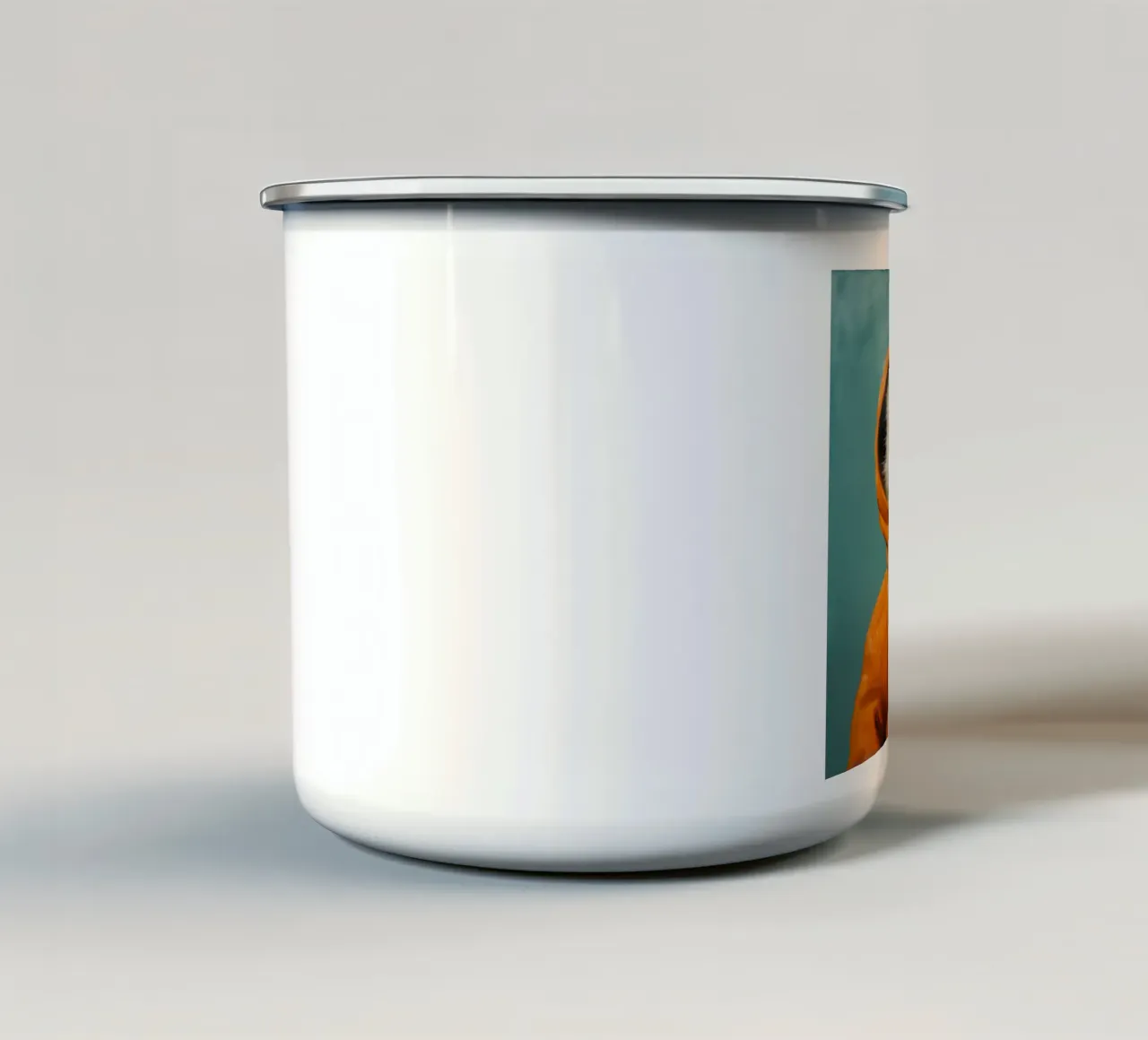Meerkat minimo 2 tazza in smalto da Minimal Animal Art