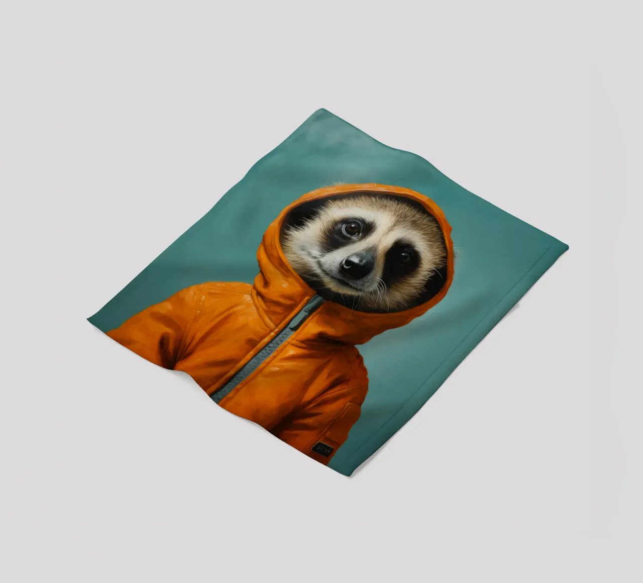 Meerkat minimo 2 coperta in pile da Minimal Animal Art