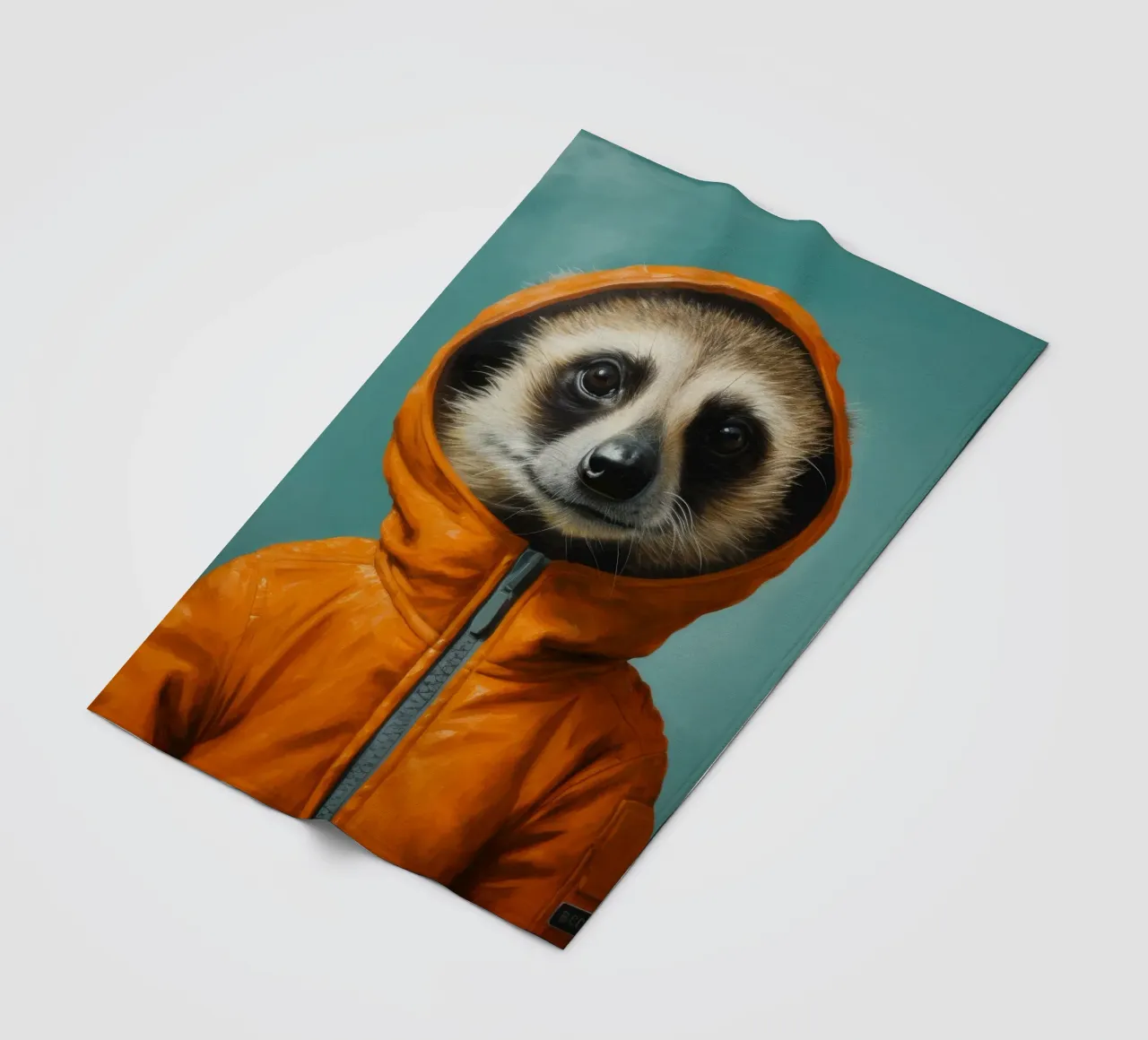 Meerkat minimo 2 coperta in pile da Minimal Animal Art