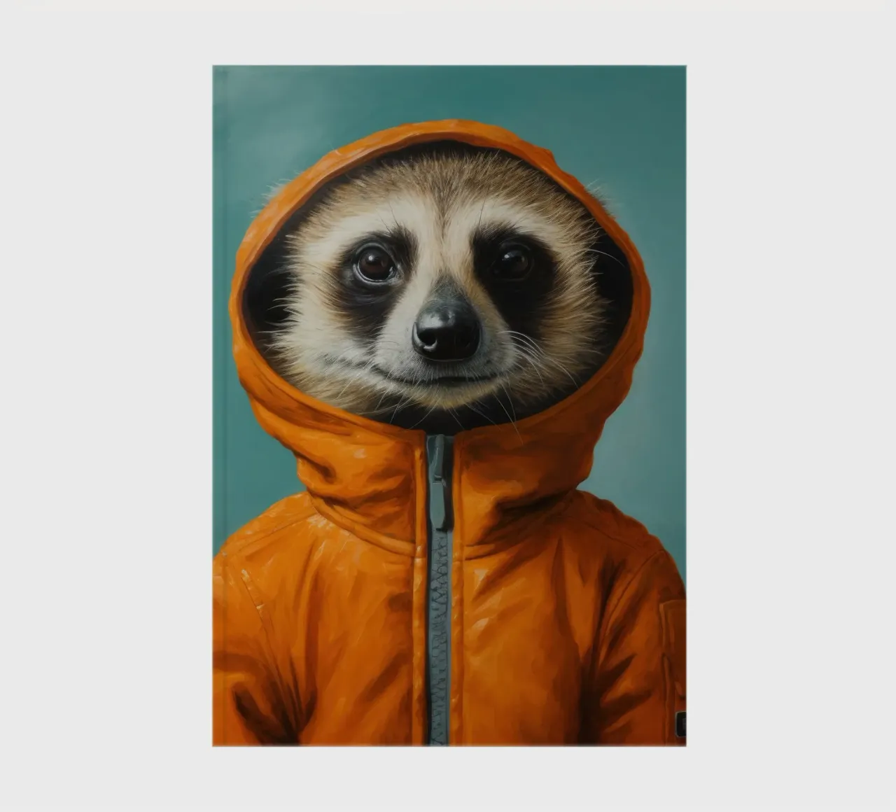 Minimal Meerkat 2 notebook by Minimal Animal Art