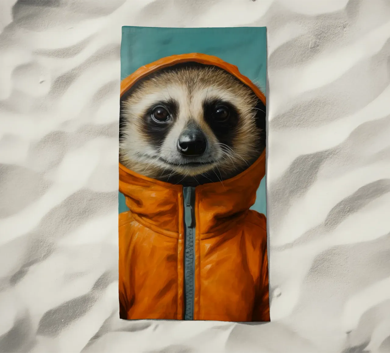 Meerkat minimo 2 telo mare da Minimal Animal Art