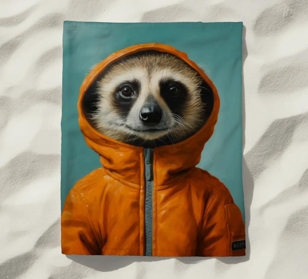 Meerkat minimo 2 telo mare da Minimal Animal Art