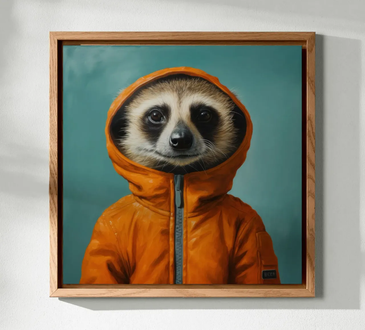 Meerkat minimo 2 alluminio dibond da Minimal Animal Art