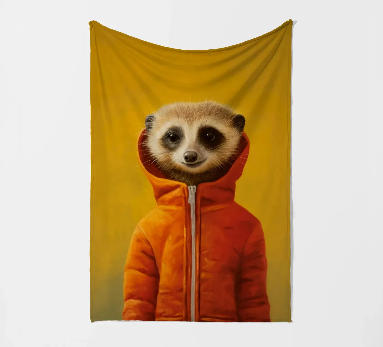 Meerkat minimo 3 coperta in pile da Minimal Animal Art