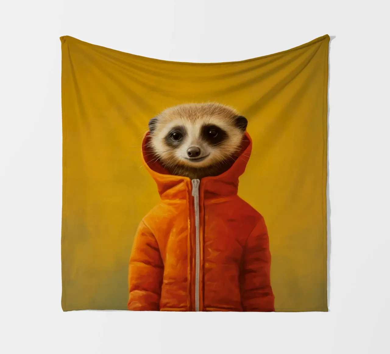 Meerkat minimo 3 coperta in pile da Minimal Animal Art