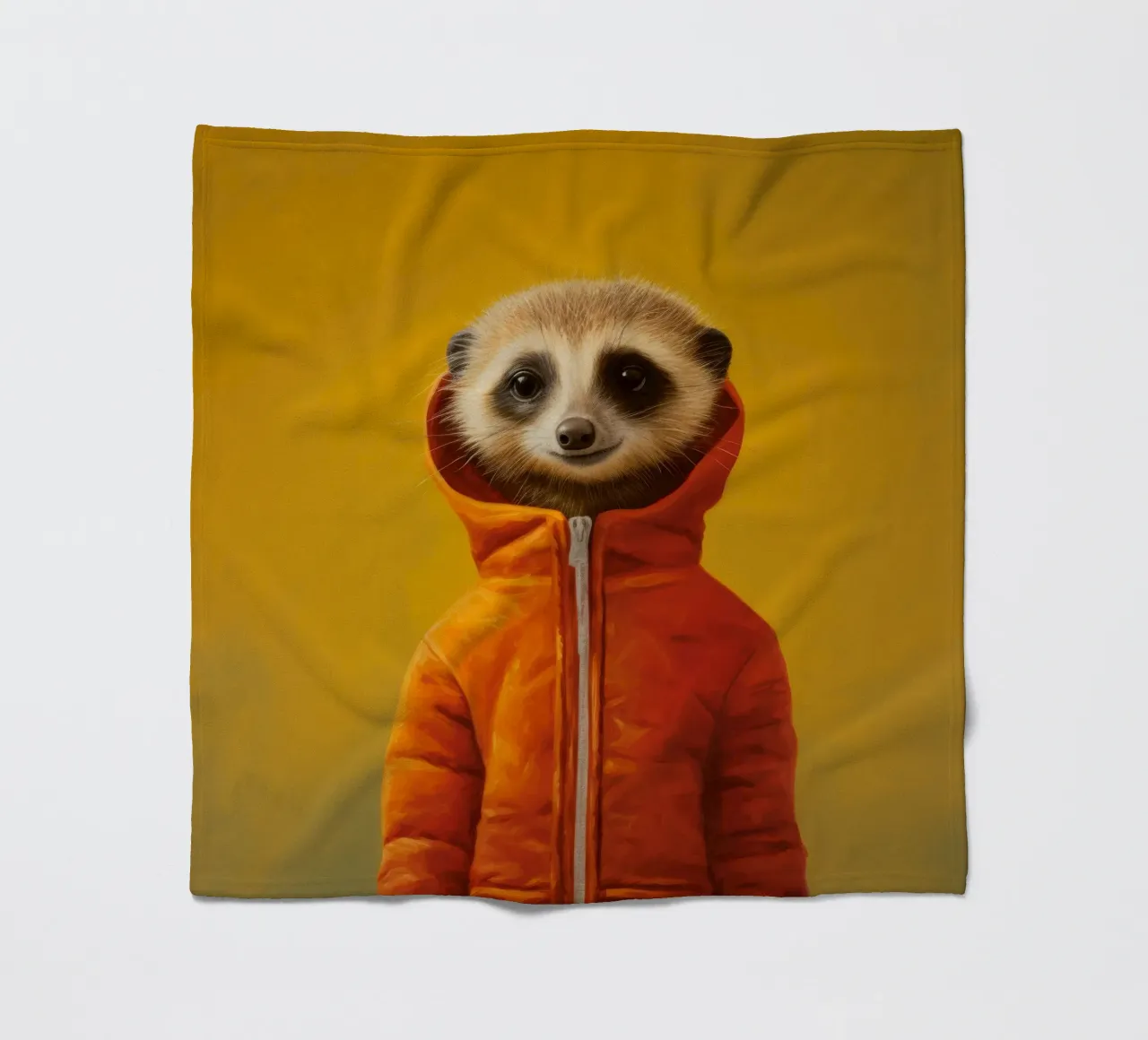 Meerkat minimo 3 coperta in pile da Minimal Animal Art