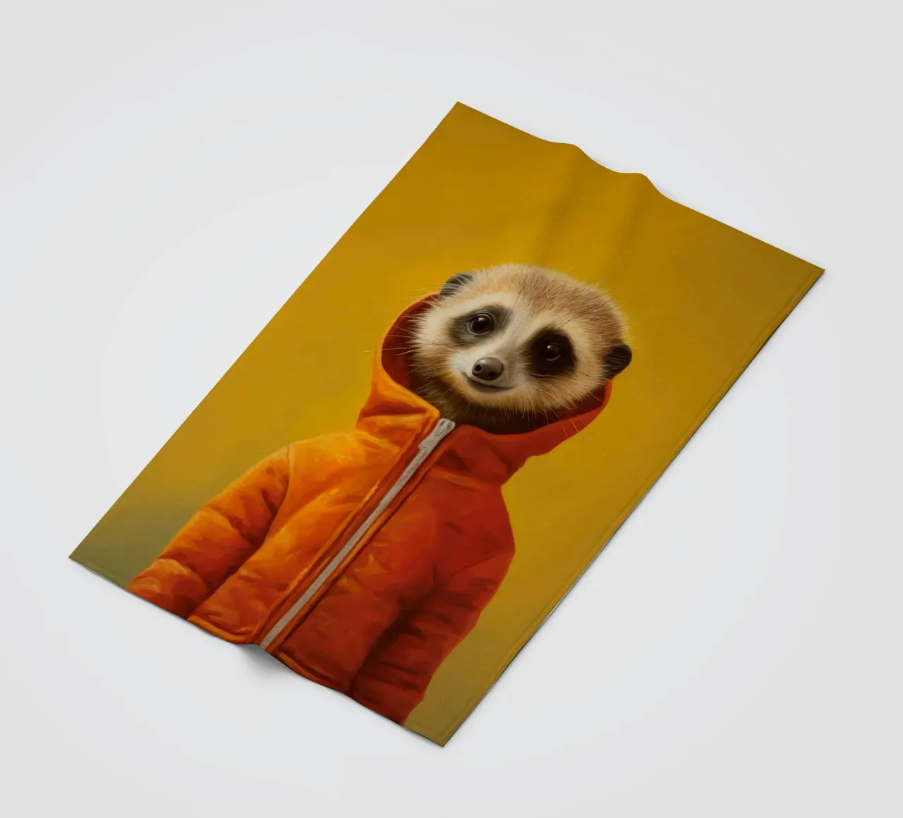 Meerkat minimo 3 coperta in pile da Minimal Animal Art
