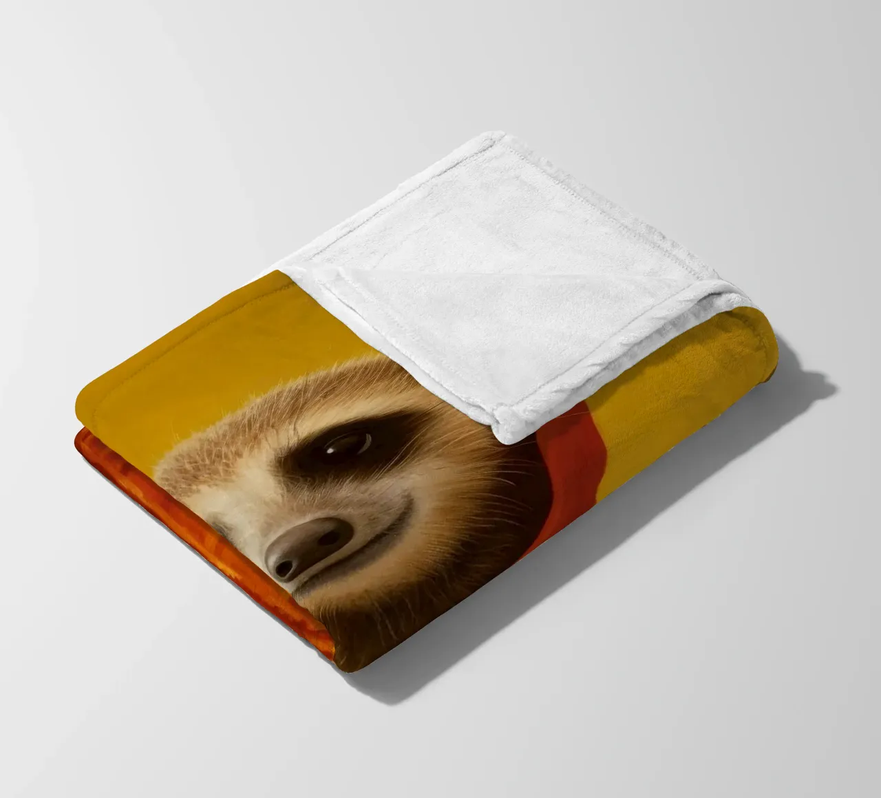 Meerkat minimo 3 coperta in pile da Minimal Animal Art