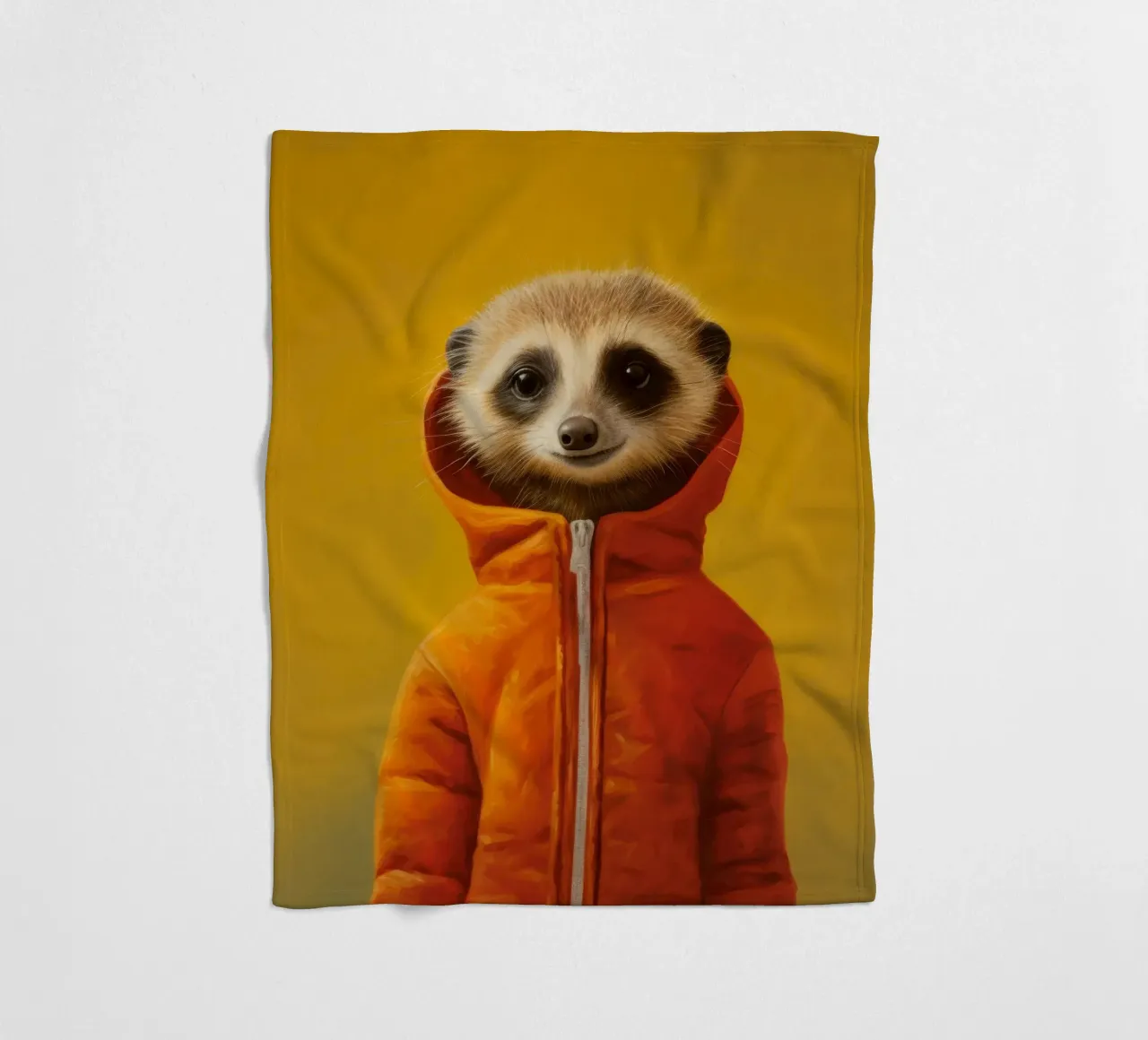 Meerkat minimo 3 coperta in pile da Minimal Animal Art