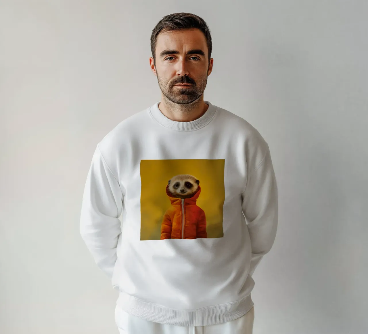 Meerkat minimo 3 felpa da Minimal Animal Art