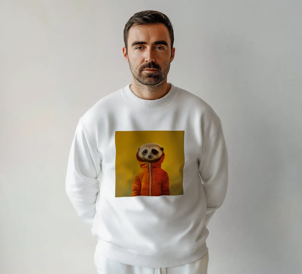 Meerkat minimo 3 felpa da Minimal Animal Art