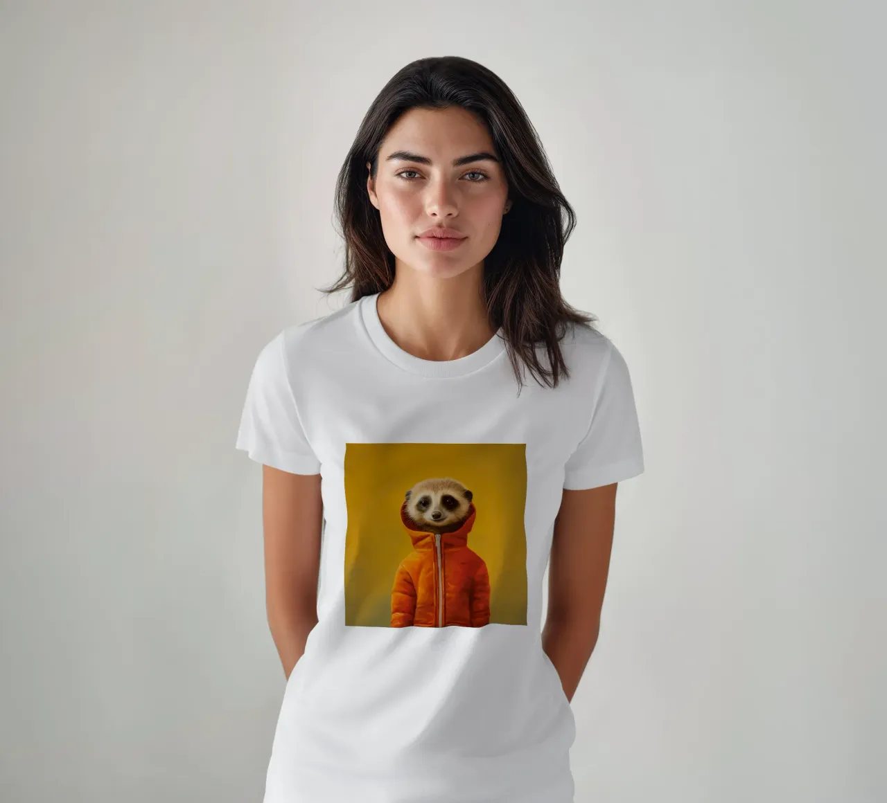 Meerkat minimo 3 t-shirt da Minimal Animal Art