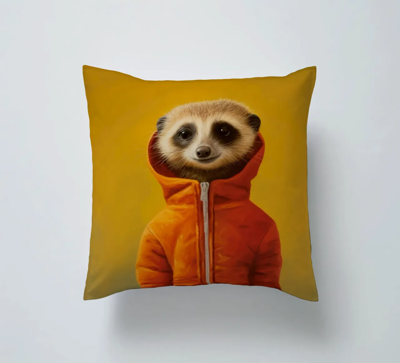 Meerkat minimo 3 cuscino da Minimal Animal Art
