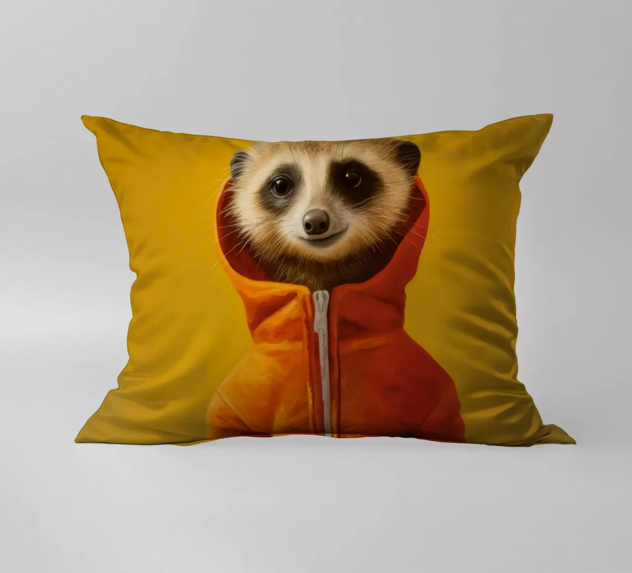 Meerkat minimo 3 cuscino da Minimal Animal Art