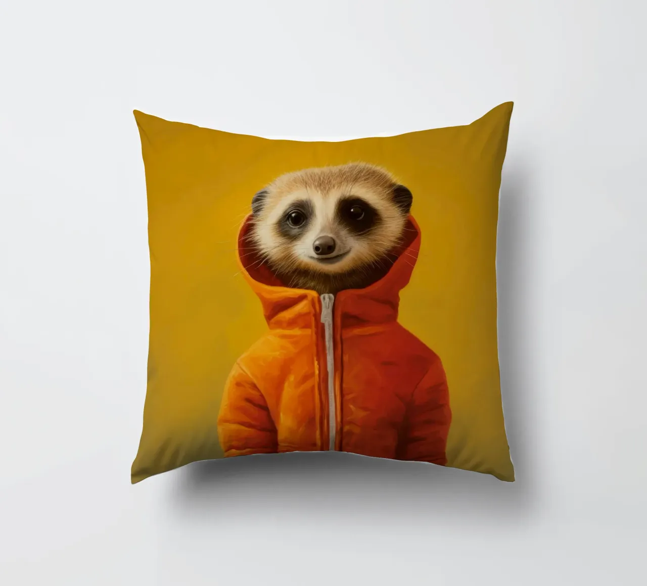 Meerkat minimo 3 cuscino da Minimal Animal Art