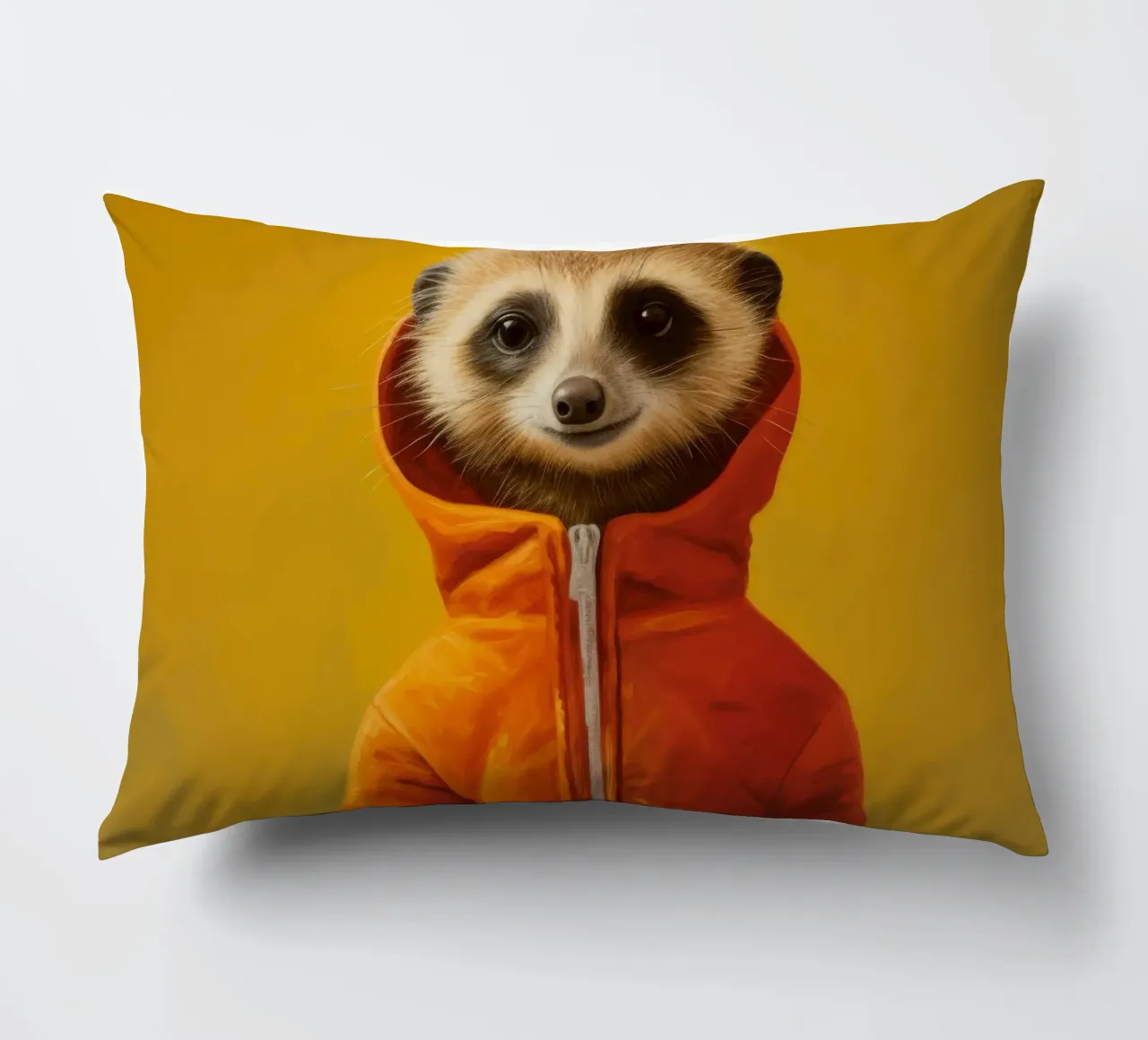 Meerkat minimo 3 cuscino da Minimal Animal Art