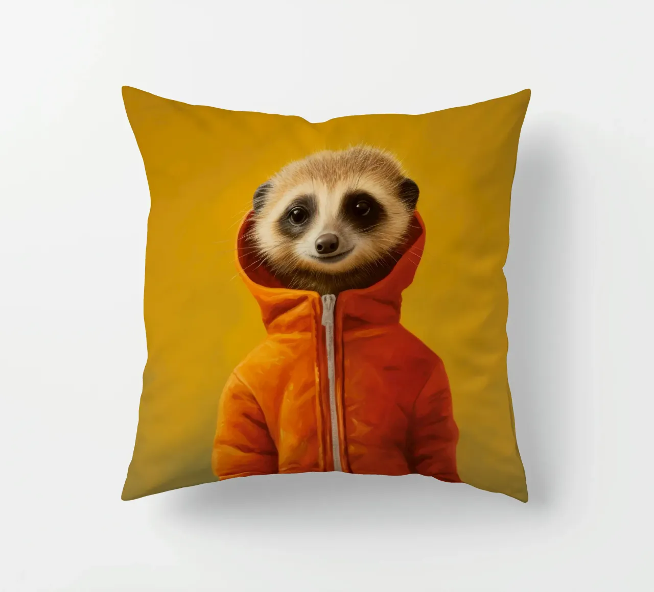 Meerkat minimo 3 cuscino da Minimal Animal Art