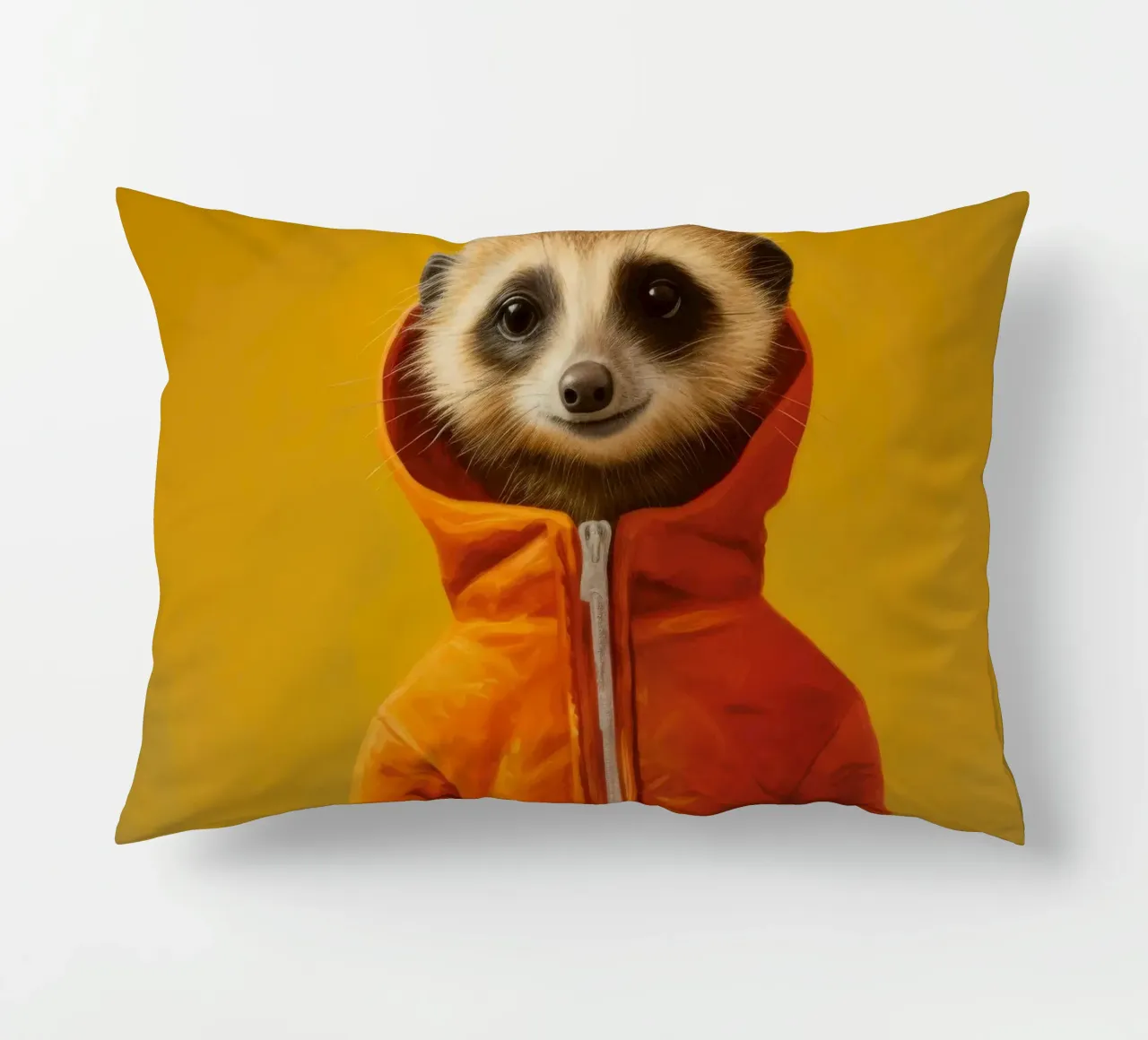 Meerkat minimo 3 cuscino da Minimal Animal Art