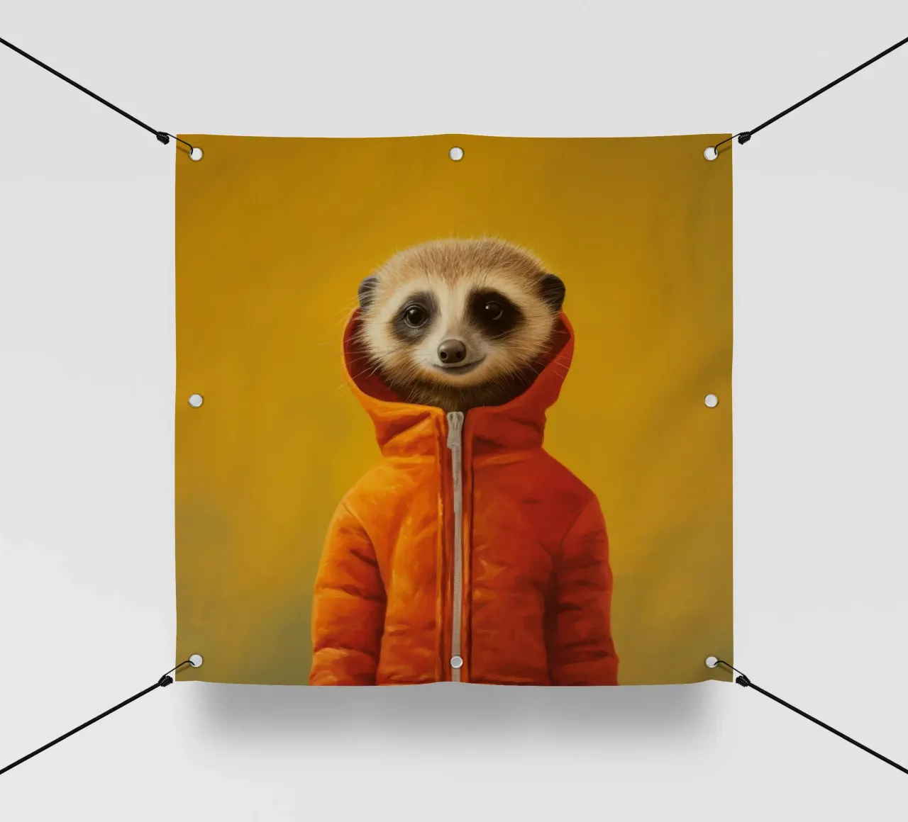 Meerkat minimo 3 telo in pvc da Minimal Animal Art