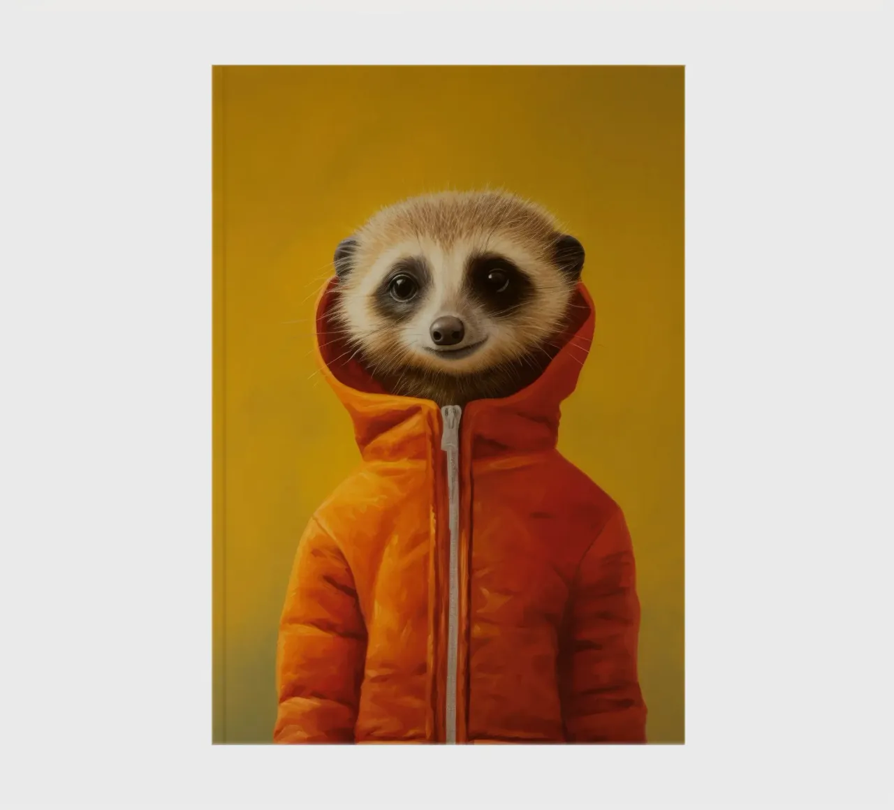 Minimal Meerkat 3 notebook by Minimal Animal Art