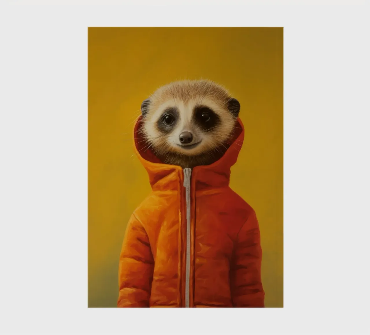 Meerkat minimo 3 diario da Minimal Animal Art