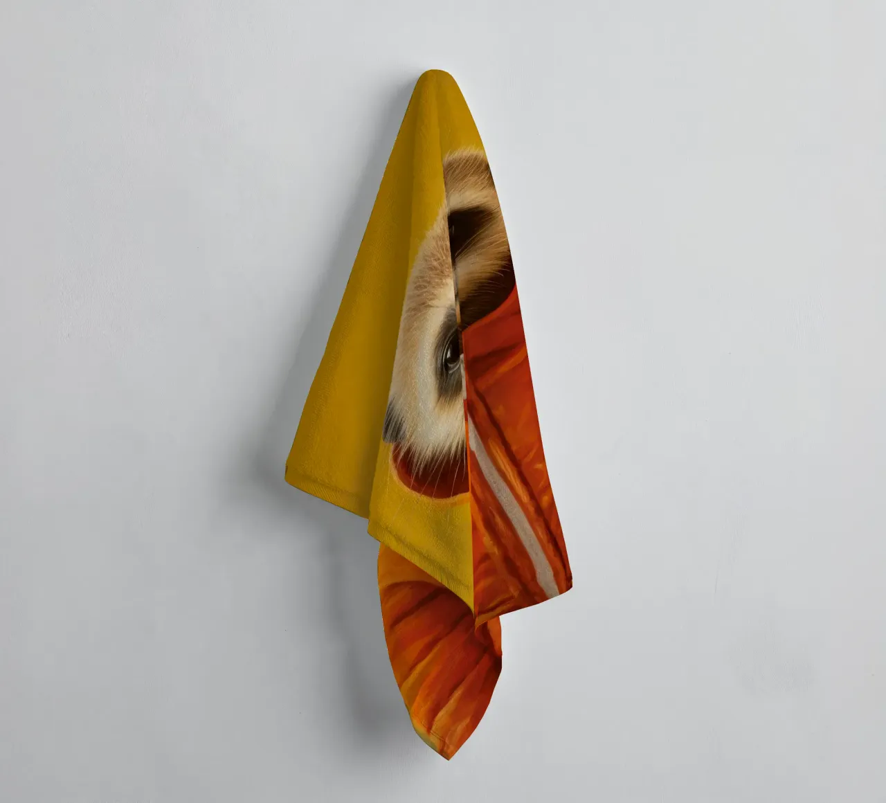 Minimal Meerkat 3 towel by Minimal Animal Art