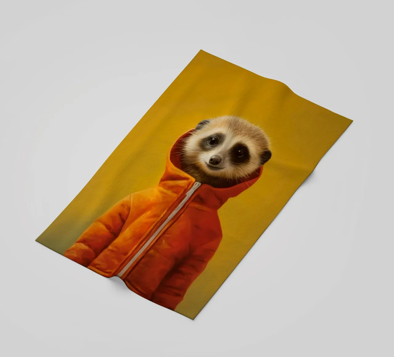 Meerkat minimo 3 telo mare da Minimal Animal Art