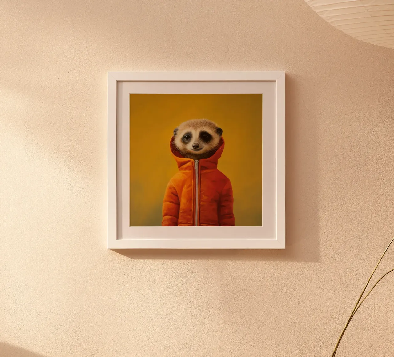 Meerkat minimo 3 carta hahnemühle da Minimal Animal Art