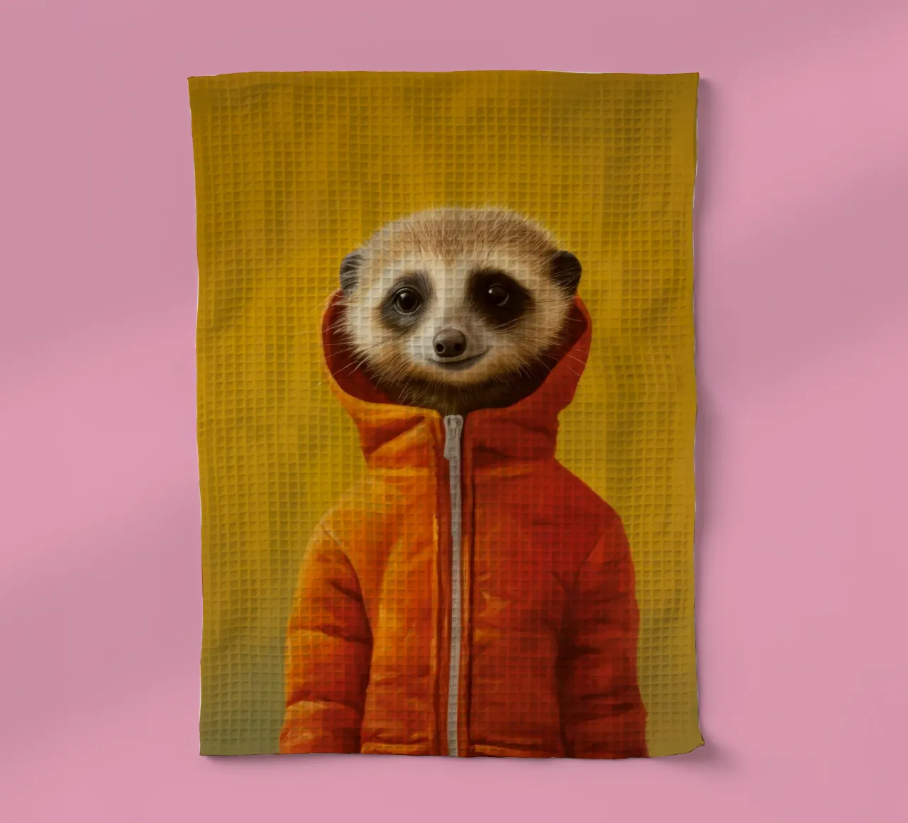 Meerkat minimo 3 canovaccio da cucina da Minimal Animal Art