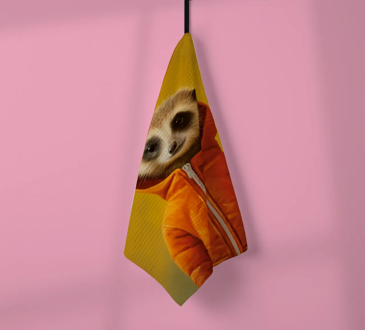 Meerkat minimo 3 canovaccio da cucina da Minimal Animal Art